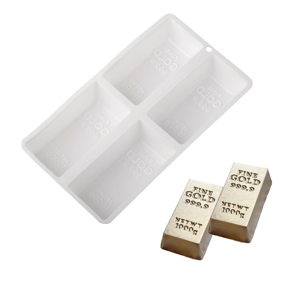 Kitchen Gadgets Gold - 4-komórkowa złota forma do pieczenia musu