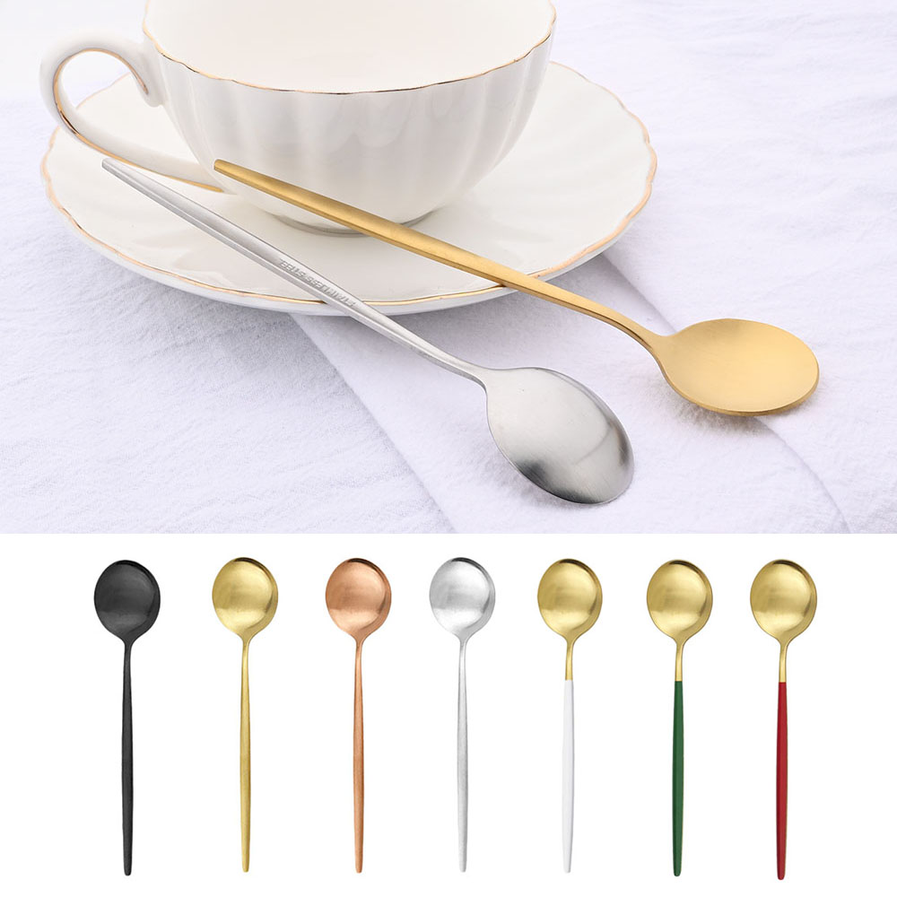 Kitchen Gadgets Gold - 6 sztuk mała matowa łyżka herbata