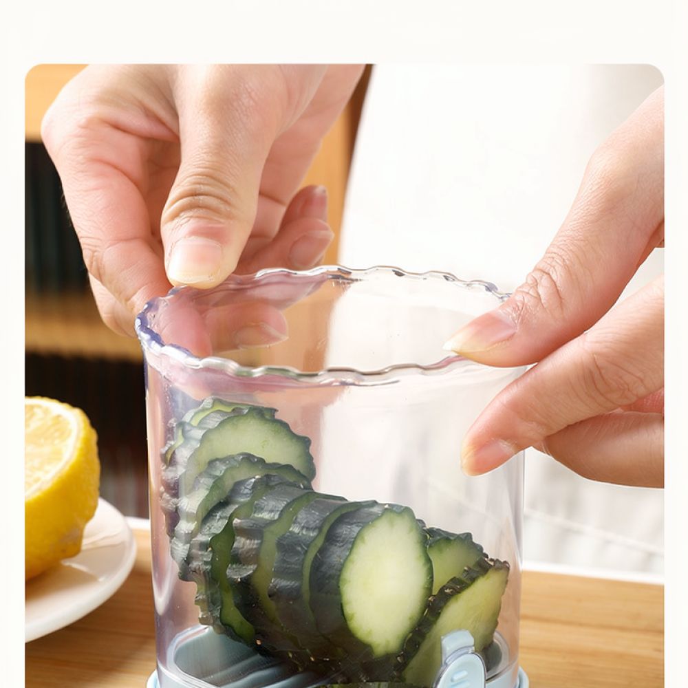 Kitchen Helper Gadgets - Ręczna krajalnica ze stali nierdzewnej, kuchenne