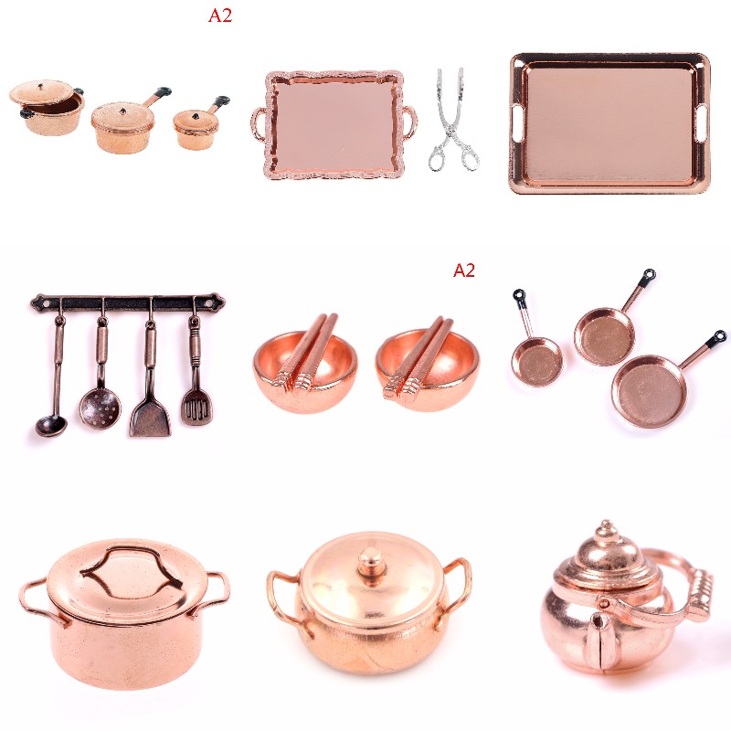 Skala 1:12 domek dla lalek min – Kitchen Gadgets Gold recenzja i cena